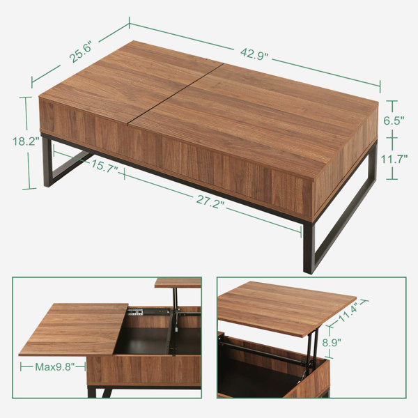 Brayden Studio Valero Coffee Table with Storage & Reviews Wayfair